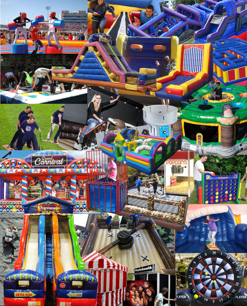 Mechanical Bulls, Rides, Slides, Obstacles & Games and Much More!